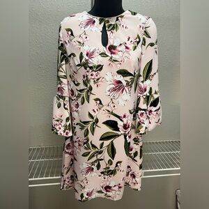 White House Black Market Floral Long Sleeve Dress